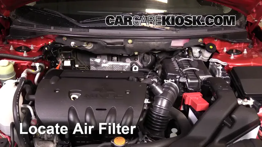 2012 Mitsubishi Lancer SE 2.4L 4 Cyl. Air Filter (Engine)